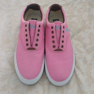 Ralph Lauren Pink Canvas Sneakers
